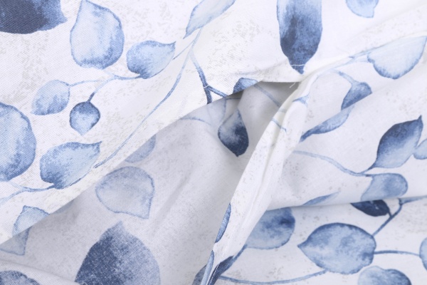 Комплект постельного белья Basic Бруно премиум 1.5 голубой Luna 