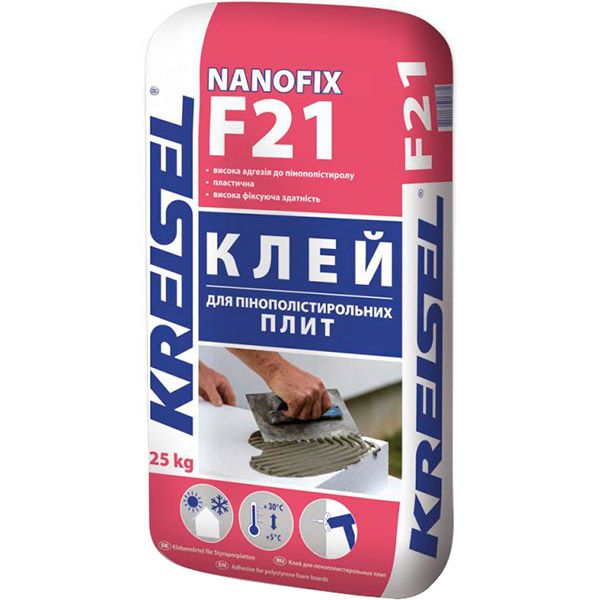 Клей для пінополістиролу KREISEL Nanofix F21 25 кг