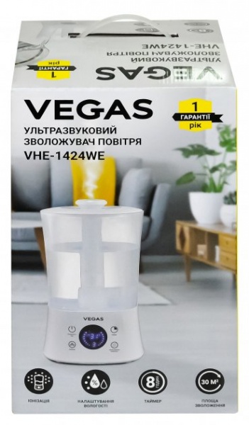 Увлажнитель воздуха Vegas VHE-1424WE