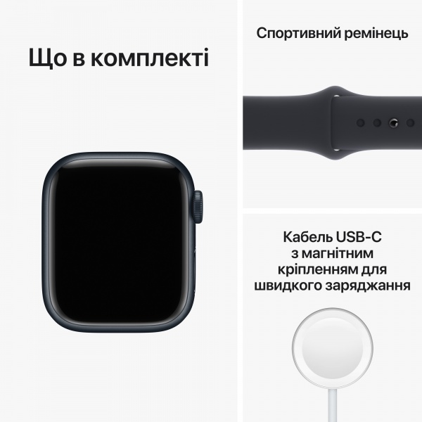 Смарт-часы Apple WatchSeries8GPS41mmMidnightAluminiumCasewithMidnightSportBand
