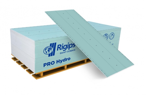 Гипсокартон Rigips PRO Hydro 2000x1200х12,5 мм 