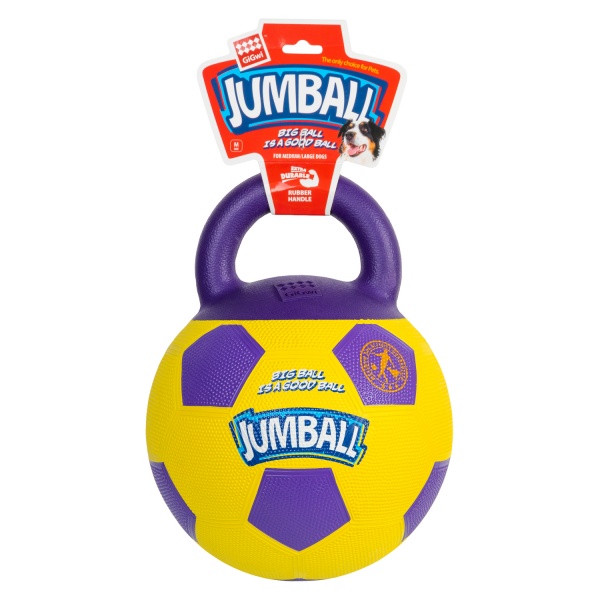 Игрушка для собак GiGwi Мяч футбольный с ручкой Ball 75366