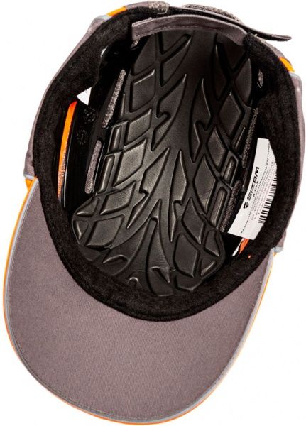 Кепка Sizam (ABS+EVA) сіро-помаранчева, з вентиляцією В-CAP