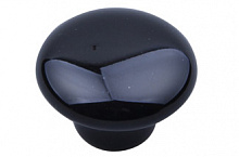 Мебельная ручка кнопка Kerron KF-104 BL черный глянец