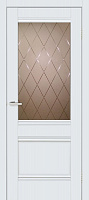 Дверное полотно ОМиС Валенсия 1.1. ЗС+КМ 800 мм белый silk matt 