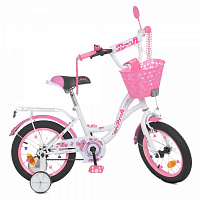 Велосипед детский PROF1 Butterfly розовый с белыми вставками Y1425-1K 