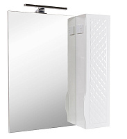 Зеркало со шкафчиком Aqua Rodos Родорс 70 белое с подсветкой шкаф справа АР000040357
