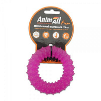 Игрушка для собак AnimAll Кольцо с шипами 9 см фиолетовое 88164