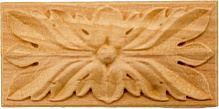 Декоративная панель деревянная розетка 2 шт, RZ.10.60 30х60x6 мм 