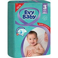 Подгузники Evy Baby Миди Джамбо упаковка 5-9 кг 68 шт.