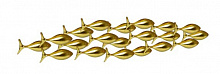 Декор настенный KARE Design School of Tuna Gold 41x181x10 см 40,5x181 см золотой 