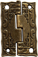 Петля декоративная старая латунь 36х22 мм 1 шт. 