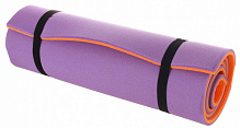 Коврик для йоги и фитнеса Lanor 1800х600х12 мм Карпаты фиолетово-оранжевый