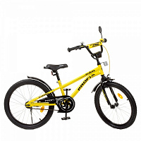 Велосипед детский PROF1 Shark SKD75 черный с желтым Y20214-1 