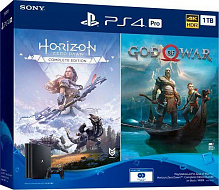 Ігрова консоль Sony PlayStation 4 Pro 1Tb (God of War + Horizon Zero Dawn CE) 9994602 black