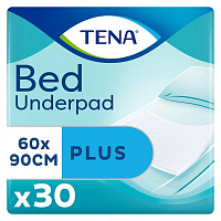 Непромокаемая пеленка Tena Bed Plus 60х90 см 30 шт.