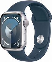 Смарт-годинник Apple Watch Series 9 GPS 41mm Silver Aluminium Case with Starlight Sport Band - S/M (MR903QP/A)