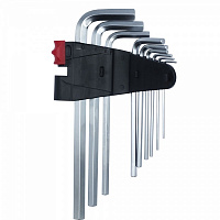 Набор ключей Haisser Г-образных удлиненные 9 шт S2 1,5-10 мм 102889