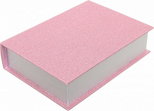 Шкатулка-книга Шик 30х22х7,5 см светло-розовая