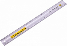 Лінійка Compass Л-400 алюмінієва анодована дві шкали 