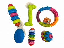 Набор игрушек 4Dog для собак разноцветный