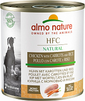 Консерва для собак для всех пород Almo Nature HFC Dog Natural курица с морковью и рисом 280 г