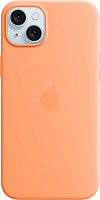 Чехол Apple Silicone Case with MagSafe для Apple iPhone 15 Plus orange sorbet (MT173ZM/A)
