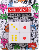 Ластик для карандашей Игральные кубики 4 шт Nota Bene