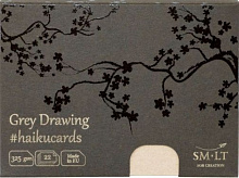 Набороткрыток "Grey" Haikucards 14,7x10,6 см 325 г/м2 Smiltainis 