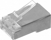 Штекер компьютерный EMT Штекер компьютерный экранированный 8Р8СS (RJ-45) (5 шт.)прозрачный 8Р8СS 5