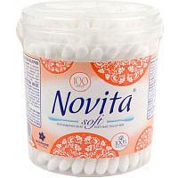 Ватные палочки Novita soft 100 шт. (круглая)