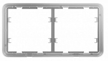 Кріплення Ajax Frame (2 seats) для двох вимикачів білий 