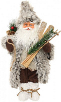 Декоративная фигура Дед Мороз лесной серо-коричневый S17012B 40 см 