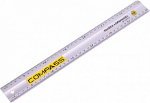 Лінійка Compass Л-350 алюмінієва анодована дві шкали 