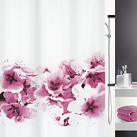 Шторка для ванны Spirella polyester AMANDA 180х200 розовый