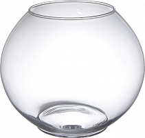 Ваза стеклянная прозрачная Spring фиш бол 17х21 см Wrzesniak Glassworks