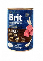 Консерва Brit Premium для собак с говядиной и потрохами, ж/б, 400 г