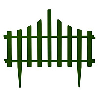 Ограждение для газона Алеана  Парканчик (4 в 1), зеленый 65х55 см