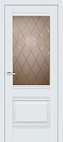 Дверное полотно ОМиС Валенсия 1.1. ЗС+КМ 700 мм белый silk matt 
