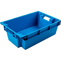 Ящик Пласт-Бокс поворотний суцільний синій