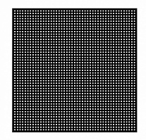 Сталь листовая перфорация окрашенная (квадрат 9,2х9,2) черный 1000x1000x0,8 мм