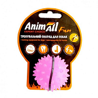 Игрушка для собак AnimAll Fun мяч каштан фиолетовый 5 см