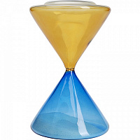 Часы песочные голубовато-оранжевый 22 см KARE Design