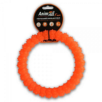 Игрушка для собак AnimAll Кольцо с шипами 20 см оранжевое 88157