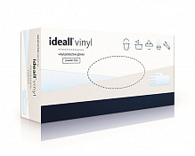 Перчатки виниловые IDEALL VINYL стандартные р.L 50 пар/уп. 