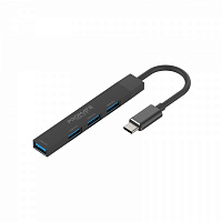 USB-хаб Promate USB-С LiteHub-4 3xUSB 2.0 + USB 3.0 (litehub-4.black)