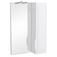 Зеркало со шкафчиком Aqua Rodos Родорс 55 белое с подсветкой шкаф справа АР000040355