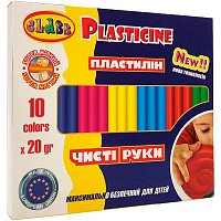 Пластилин Eco Чистые руки Maxi 10 цветов со стеком 7645С CLASS