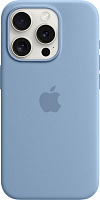 Чохол Apple Silicone Case with MagSafe для Apple iPhone 15 Pro winter blue (MT1L3ZM/A)