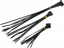 Стяжка кабельная EcoKraft 30 шт. черный 